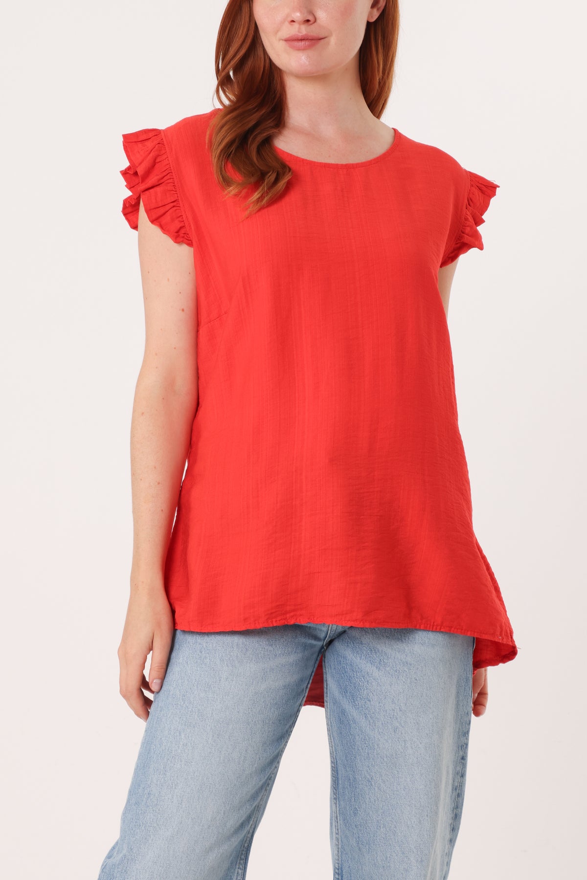 Linen Look Top Back Button