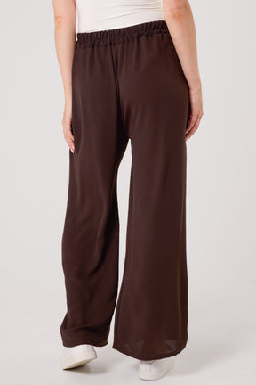 Drawstring Viscose Crepe Trouser