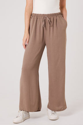 Drawstring Viscose Crepe Trouser