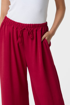Drawstring Viscose Crepe Trouser