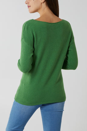 Ribbed Star Jumper