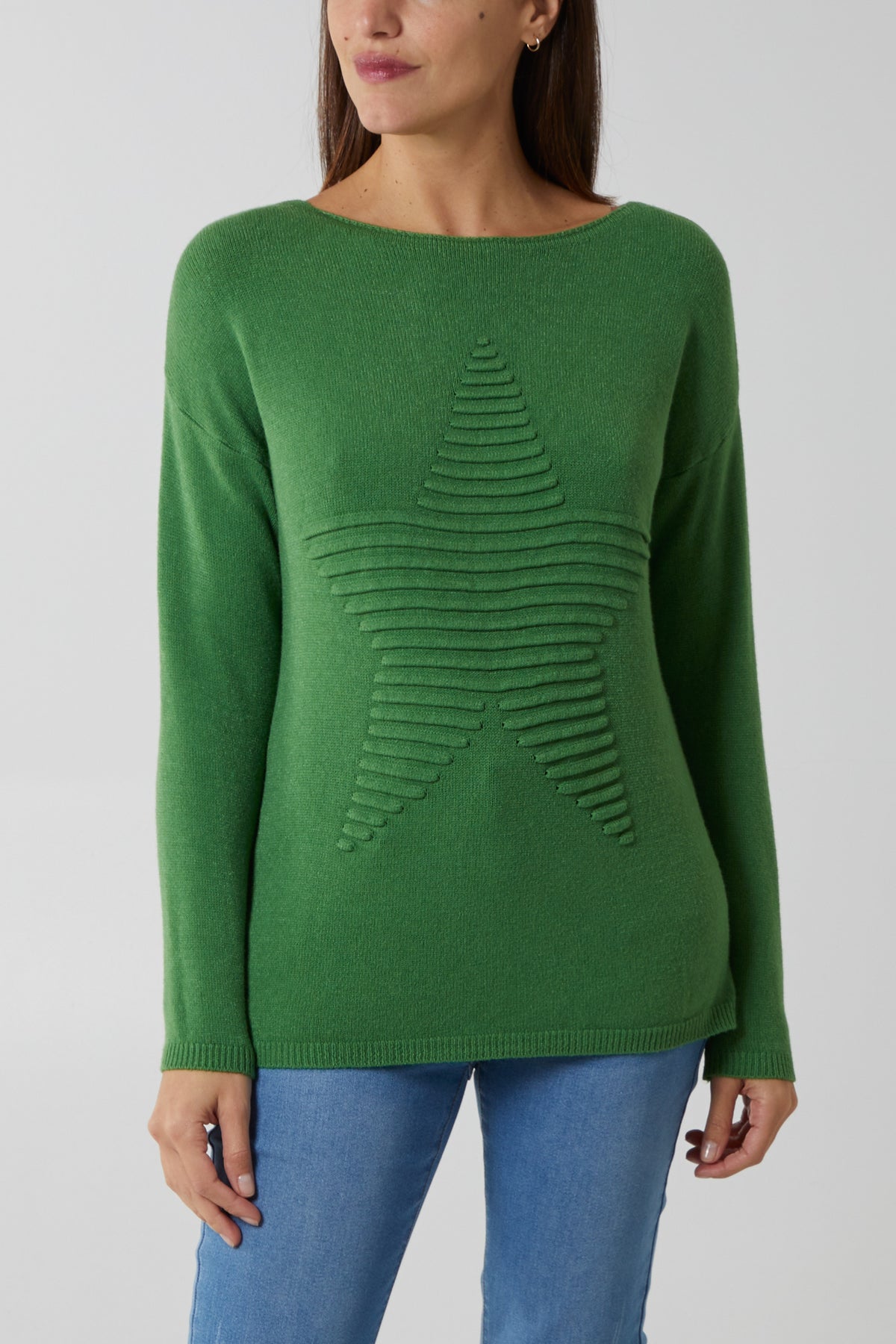 Ribbed Star Jumper