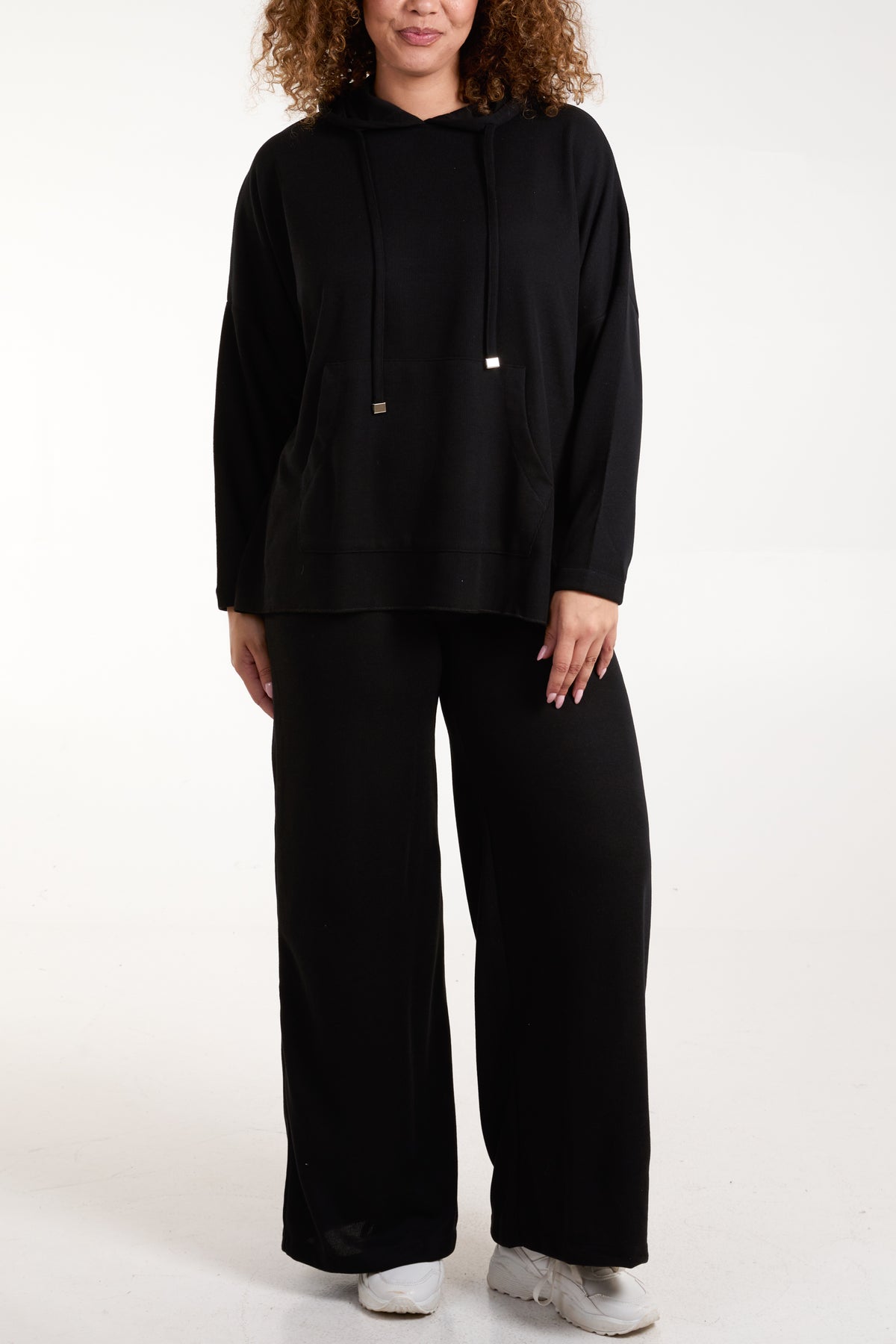 Relaxed Fit Hoodie Wide Leg Trouser Loungewear Set