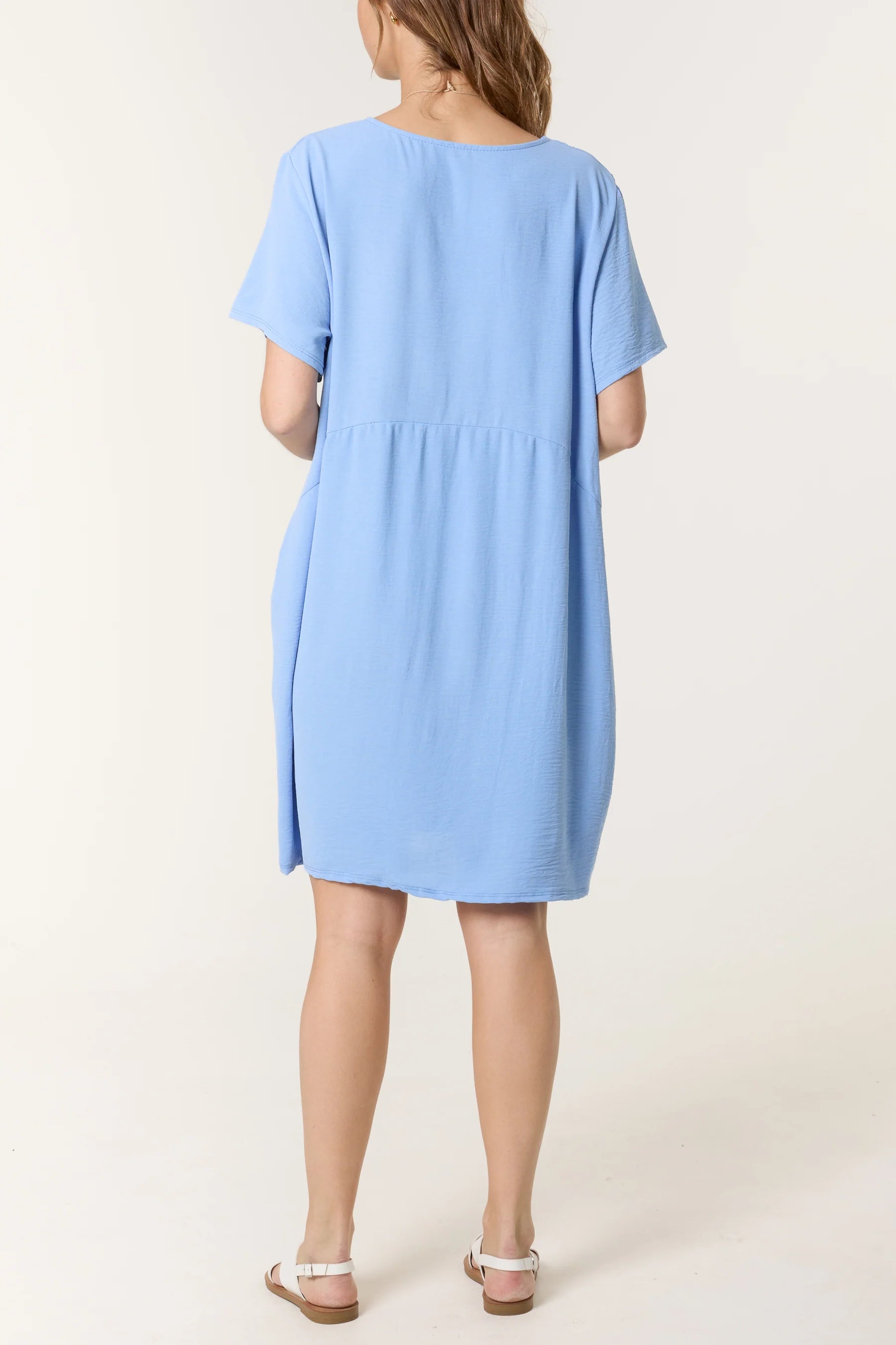 Cocoon Necklace Midi Dress