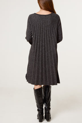 Pleated Necklace Dress