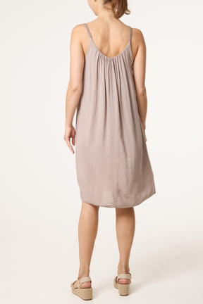 Plaited Strap Cami Shift Dress