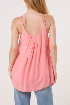 Plaited Strap Cami Vest