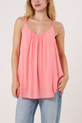 Plaited Strap Cami Vest
