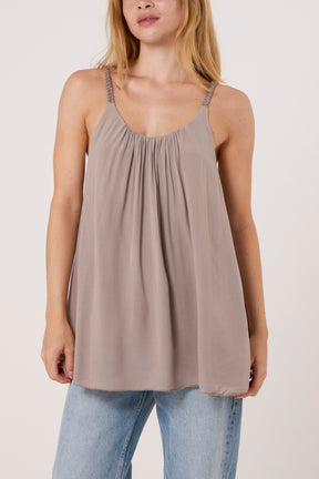 Plaited Strap Cami Vest