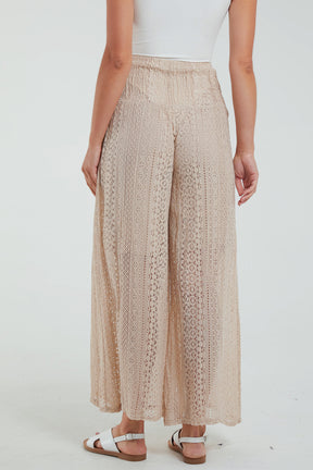 Crochet Shirred Waist Culottes
