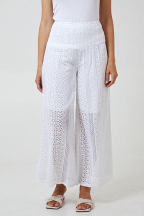 Crochet Shirred Waist Culottes