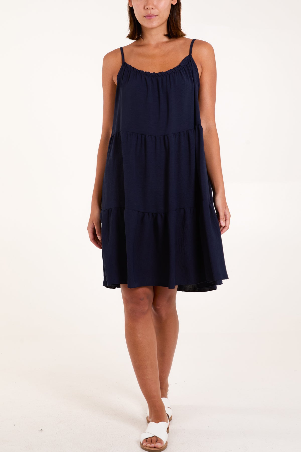 Cami Strap Tiered Smock Dress