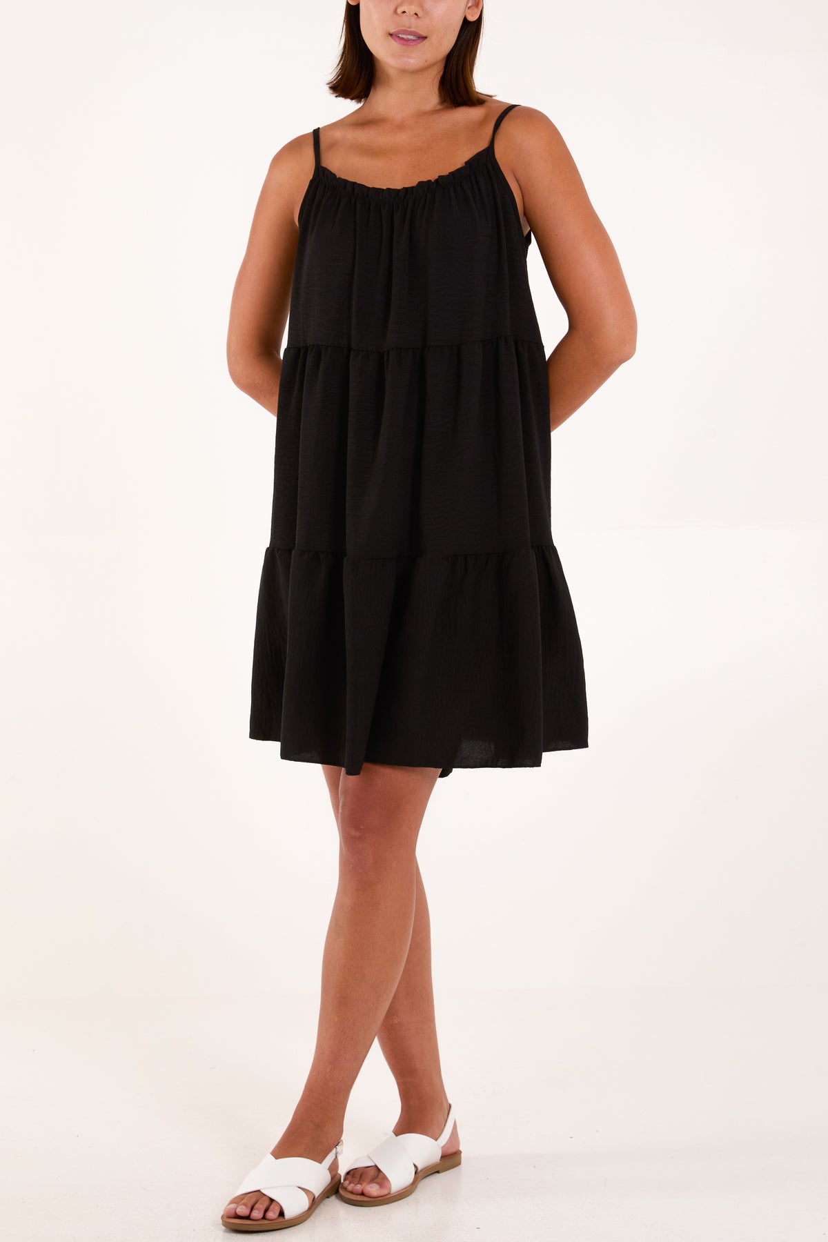 Cami Strap Tiered Smock Dress