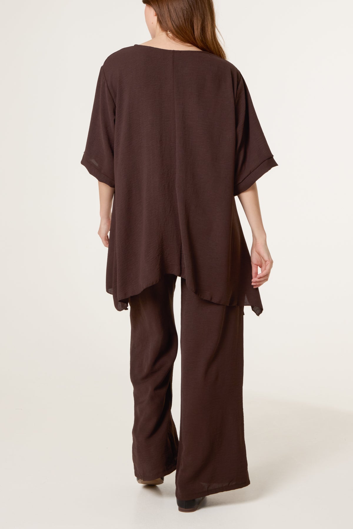 Oversized Necklace Top & Trouser Set