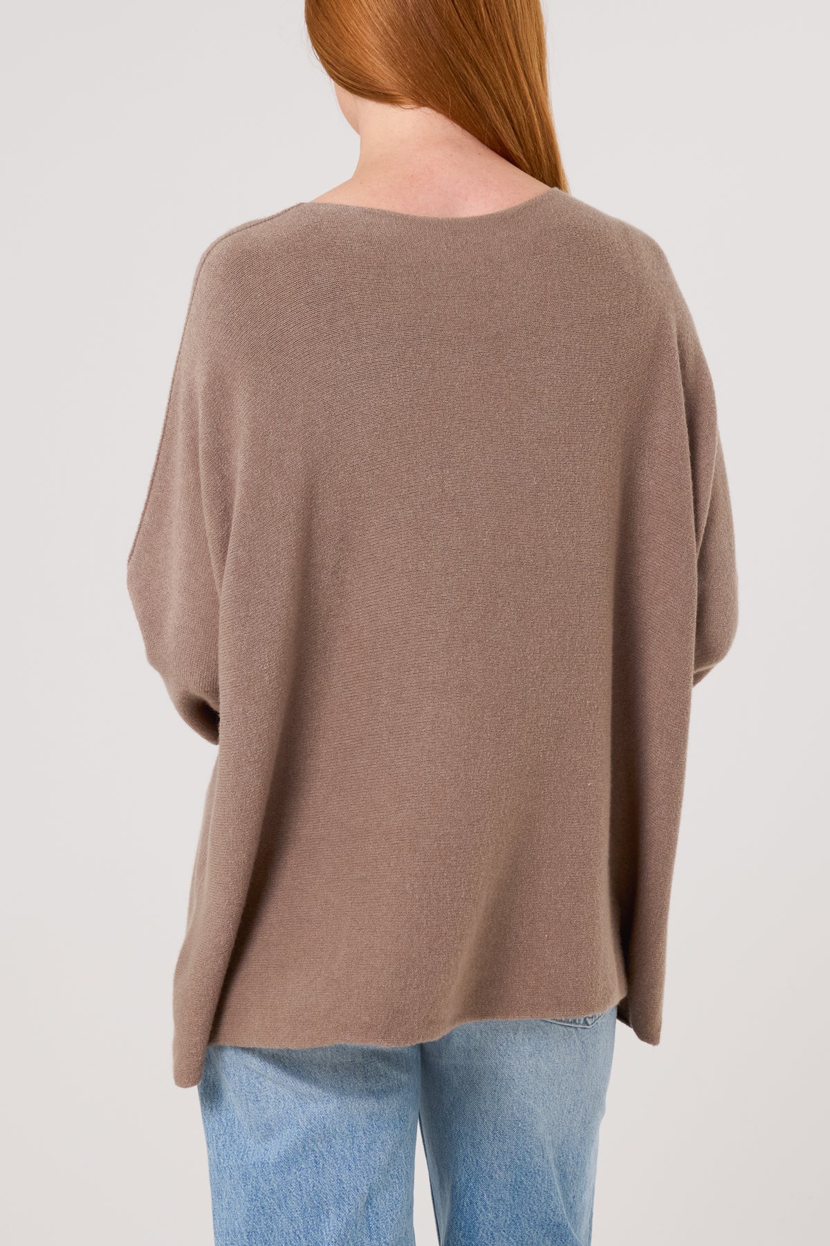 V-Neck Oversized Fine Knit Jumper
