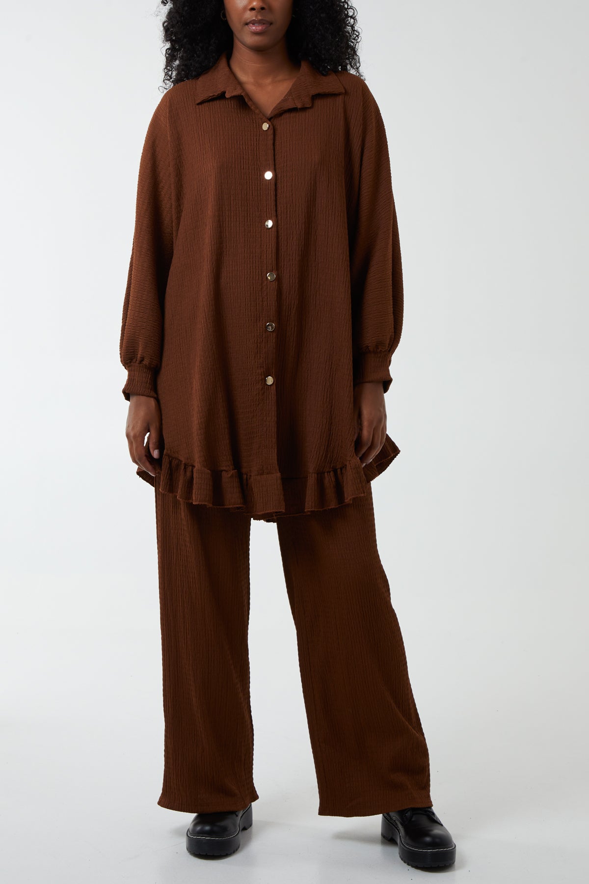 Button Through Shirt & Trousers Co-Ord