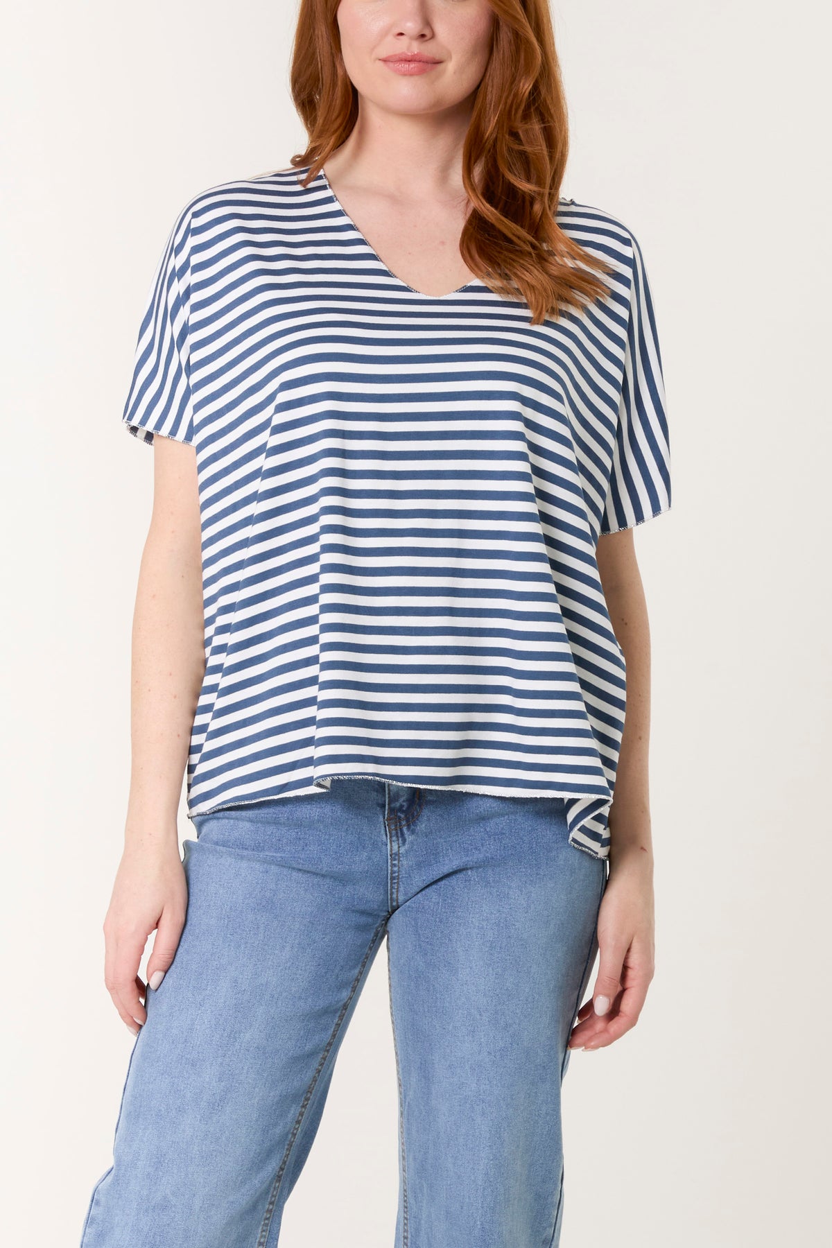 V-Neck Stripe T-Shirt