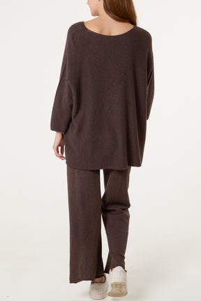 V-Neck Soft Touch Lounge Set