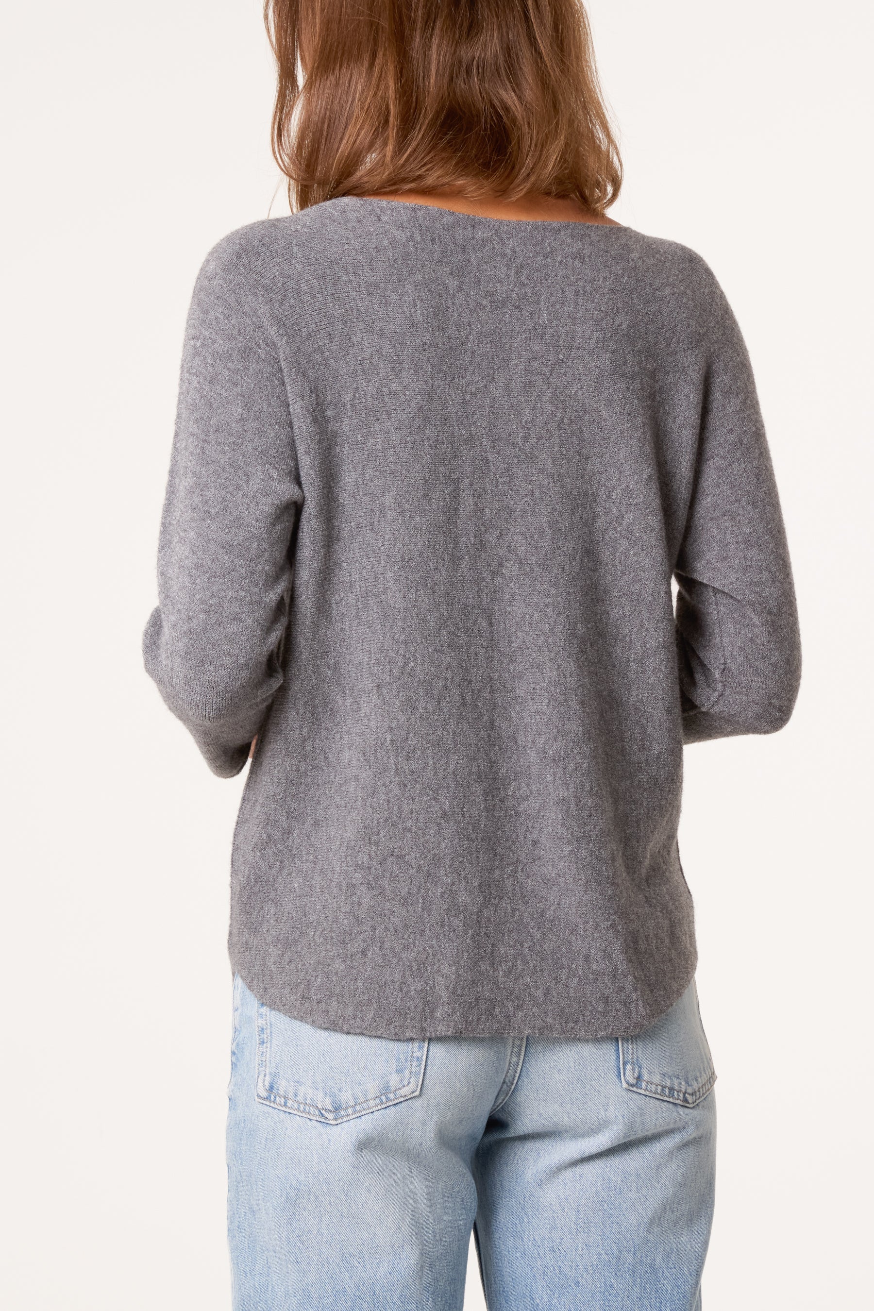 Round Neck Fine Knit Jumper
