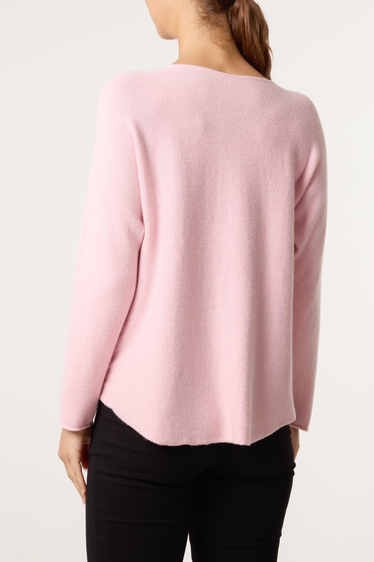 Round Neck Fine Knit Jumper