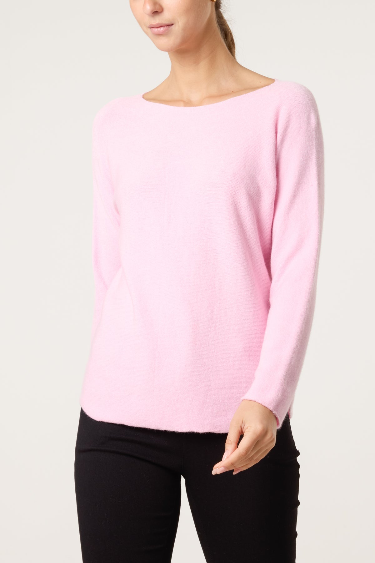 Round Neck Fine Knit Jumper