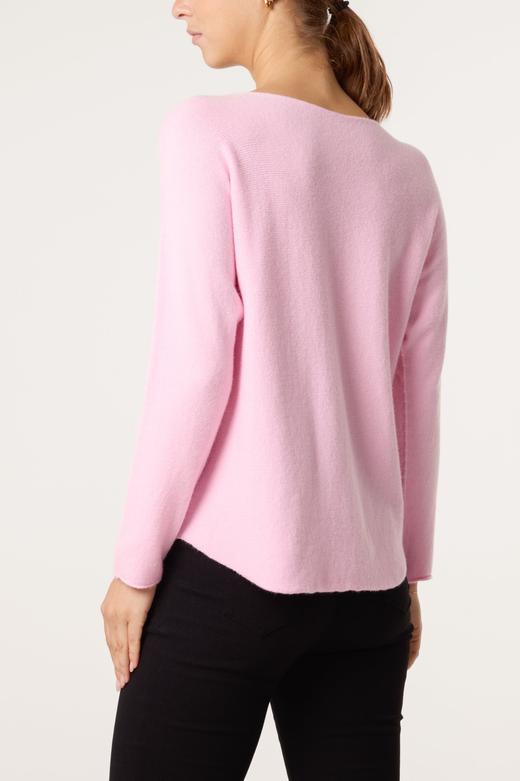 Round Neck Fine Knit Jumper