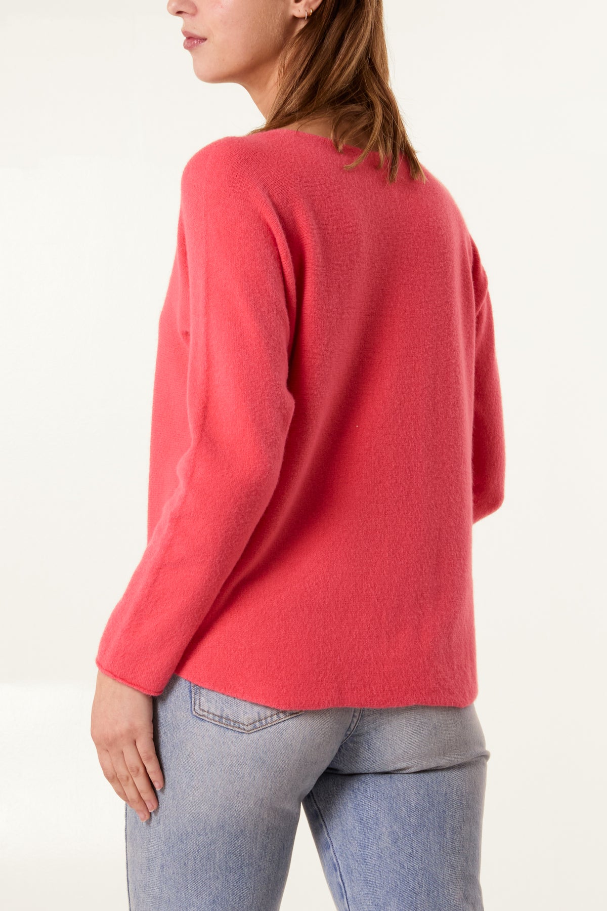 Round Neck Fine Knit Jumper