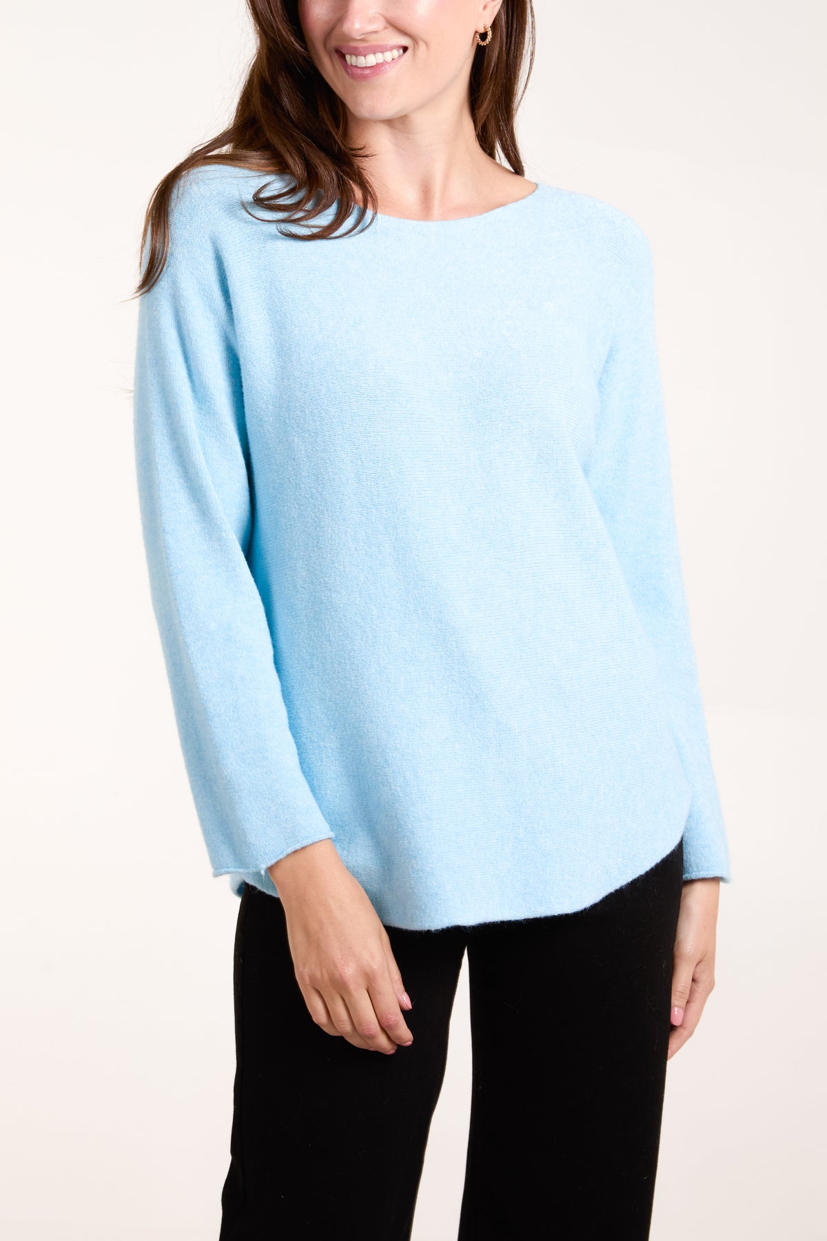 Round Neck Fine Knit Jumper