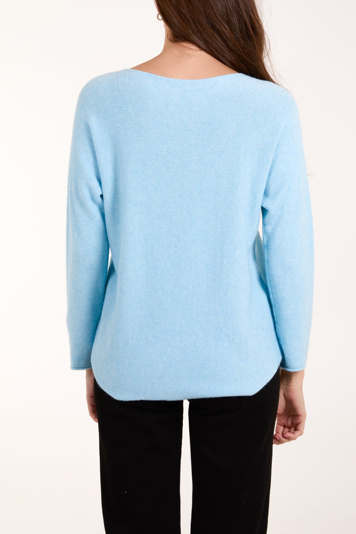 Round Neck Fine Knit Jumper