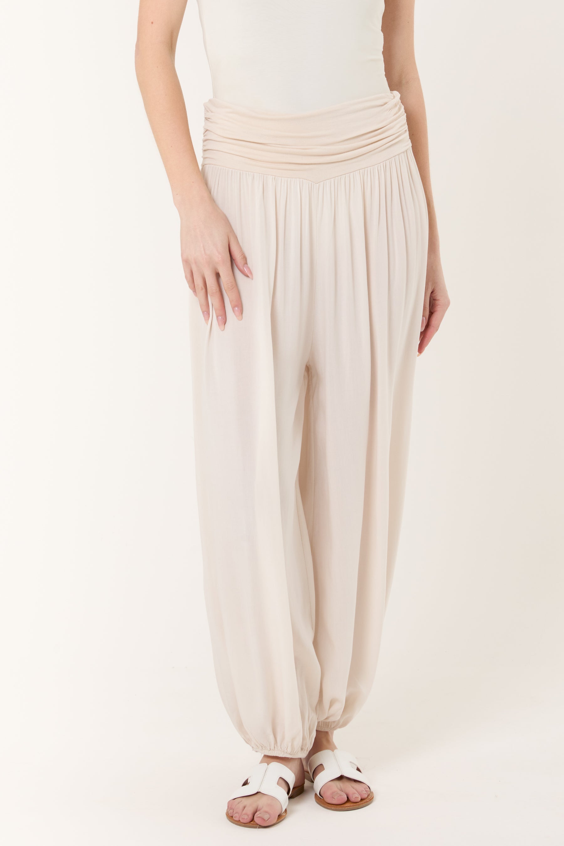 Harem Jersey Waistband Trousers