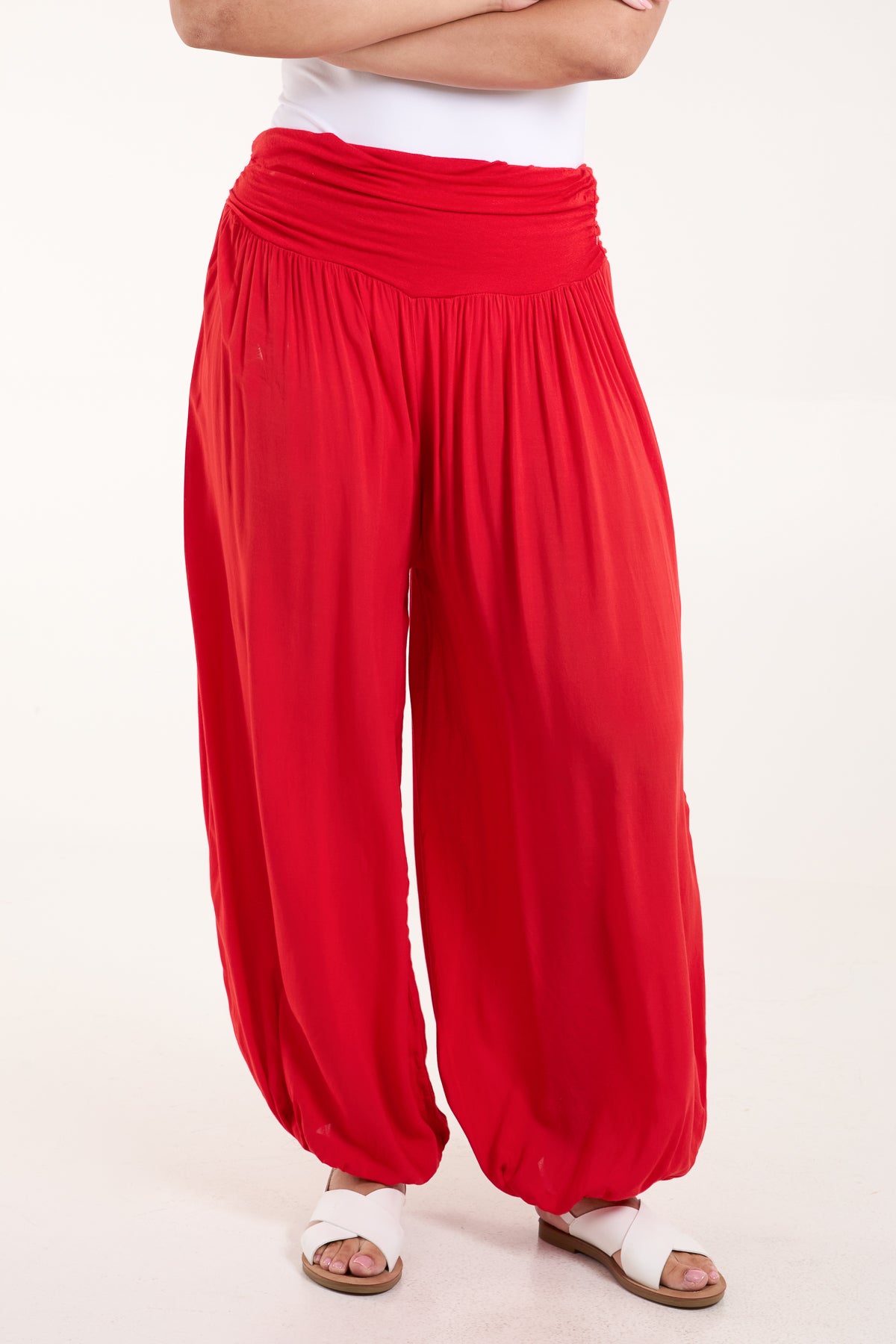 Harem Jersey Waistband Trousers