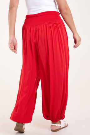 Harem Jersey Waistband Trousers