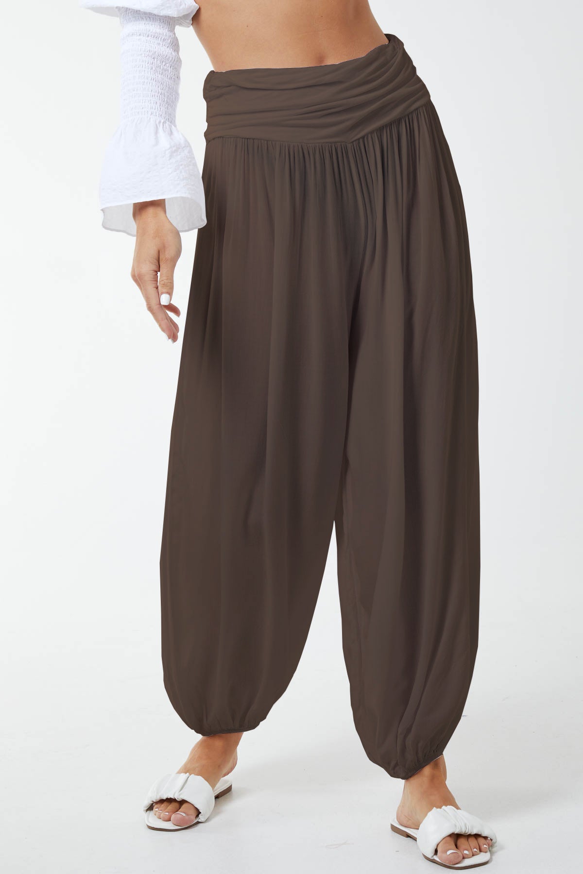 Harem Jersey Waistband Trousers