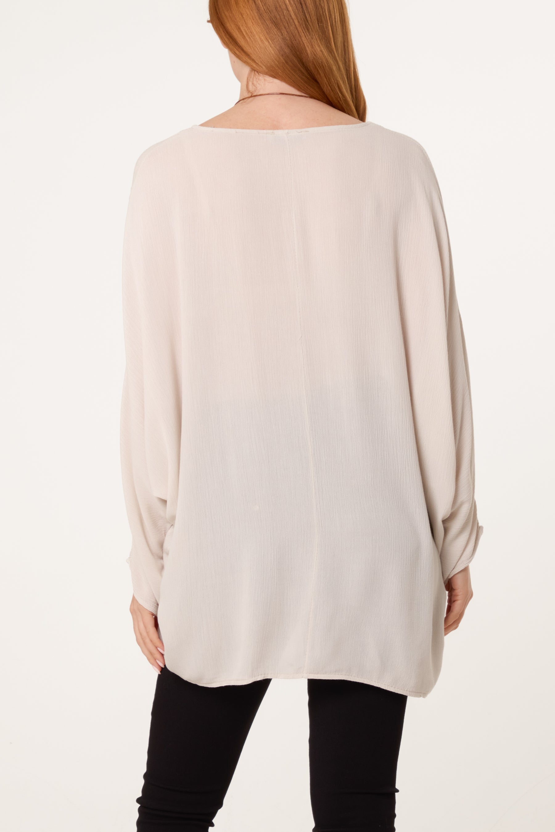 Round Neck Oversized  Blouse