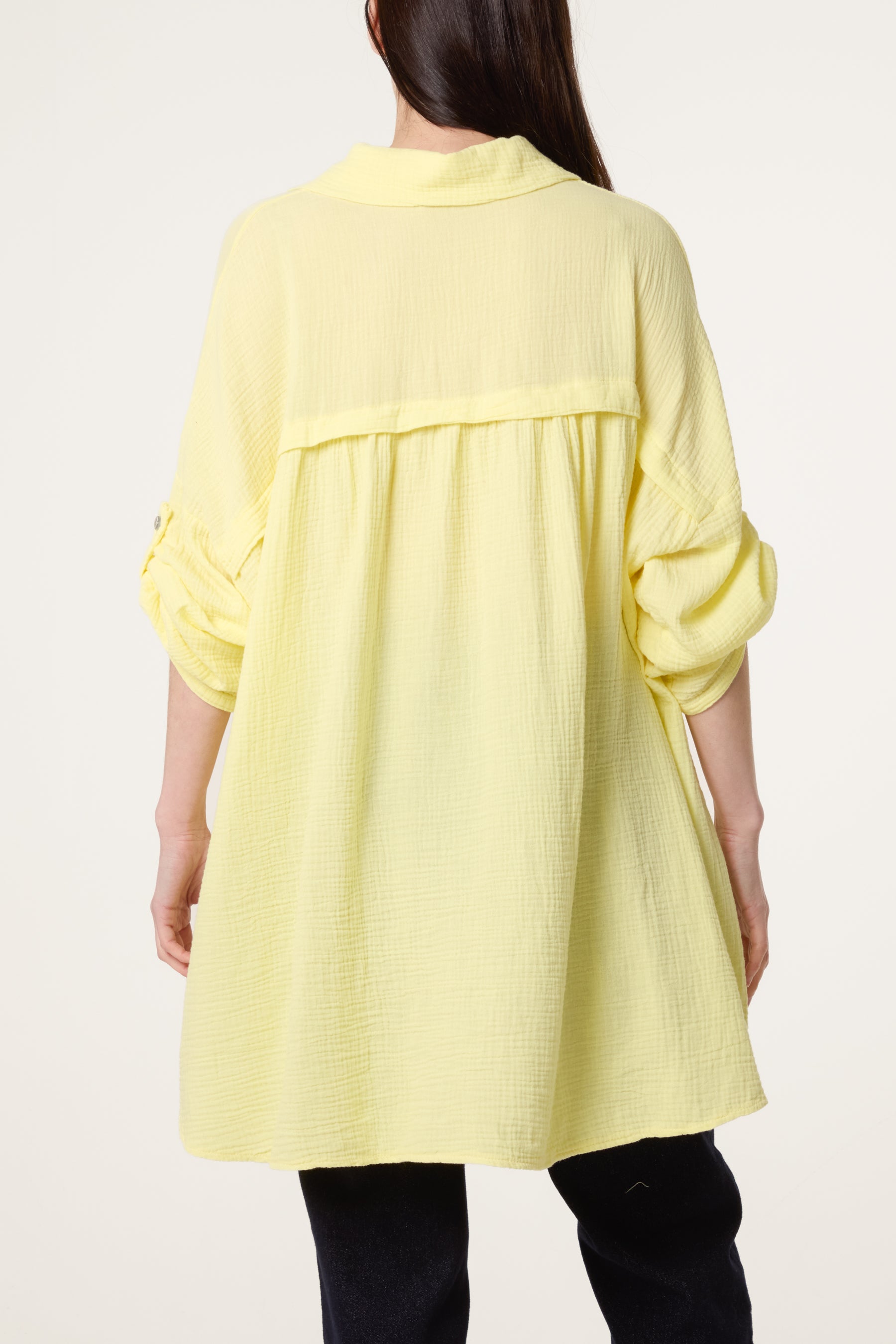 Cheese Cloth Button Down Shirt