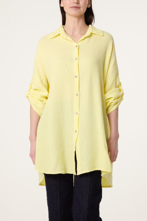 Cheese Cloth Button Down Shirt