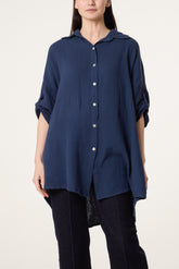 Cheese Cloth Button Down Shirt