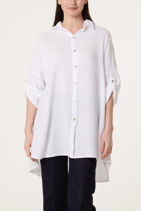 Cheese Cloth Button Down Shirt