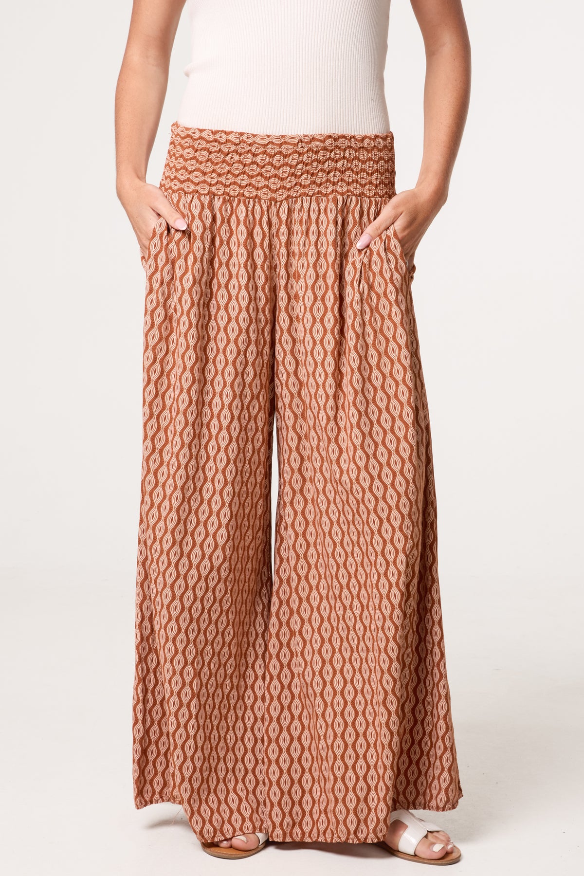 Floral Mandala Wide Leg Culottes