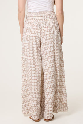 Floral Mandala Wide Leg Culottes
