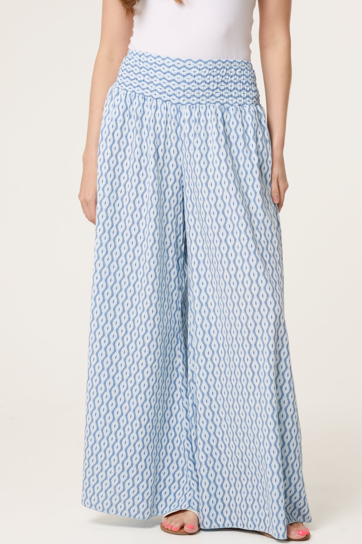 Floral Mandala Wide Leg Culottes