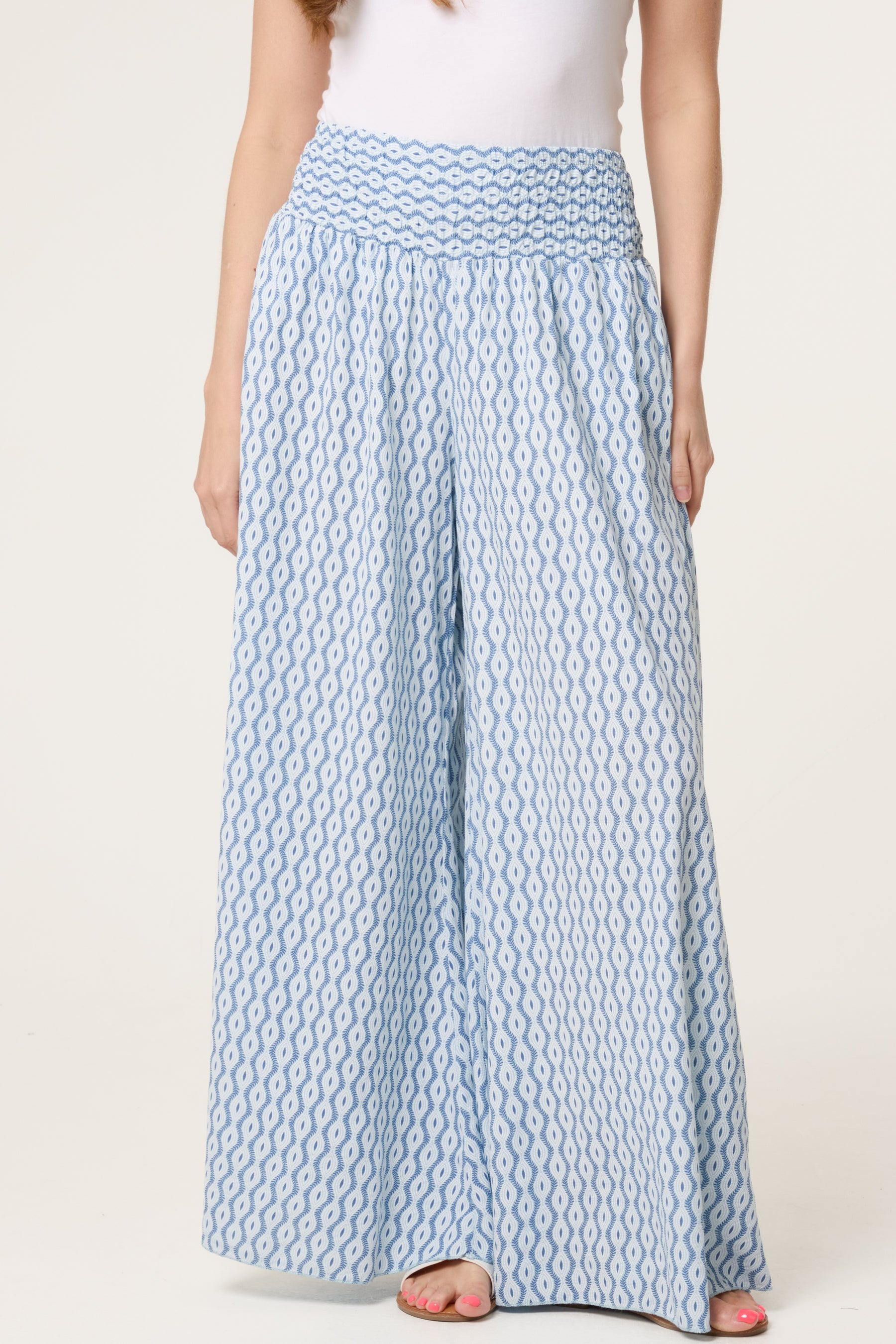 Floral Mandala Wide Leg Culottes
