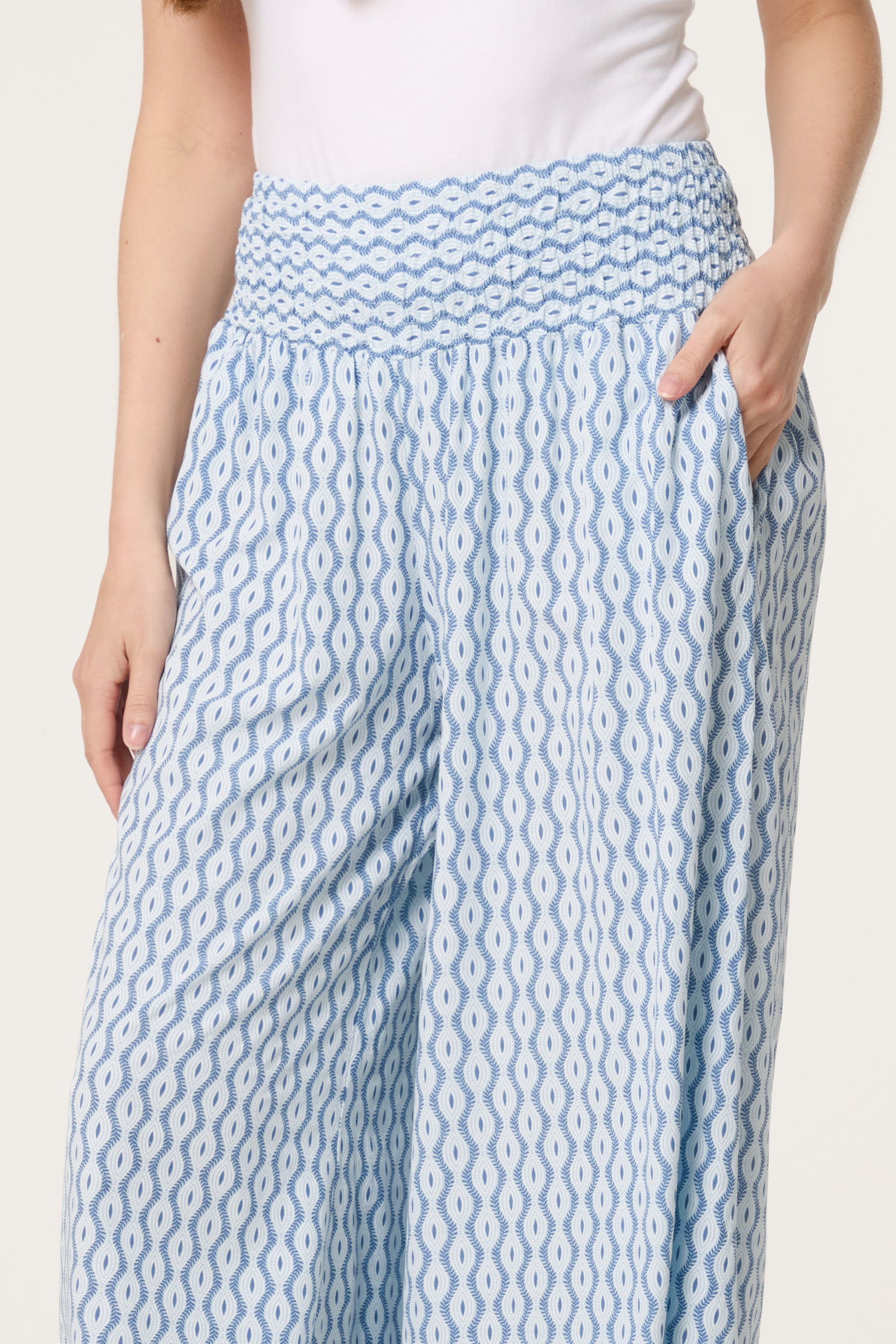 Floral Mandala Wide Leg Culottes