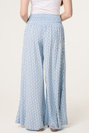 Floral Mandala Wide Leg Culottes