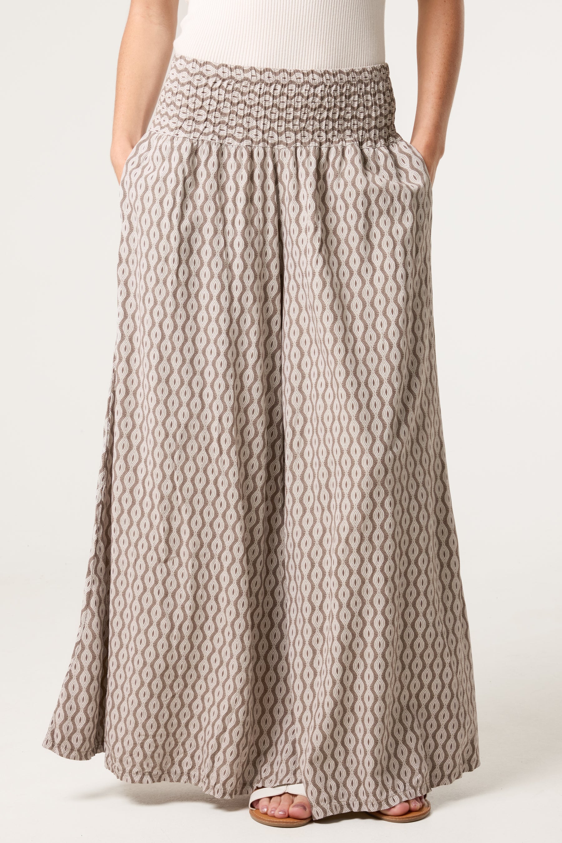 Floral Mandala Wide Leg Culottes
