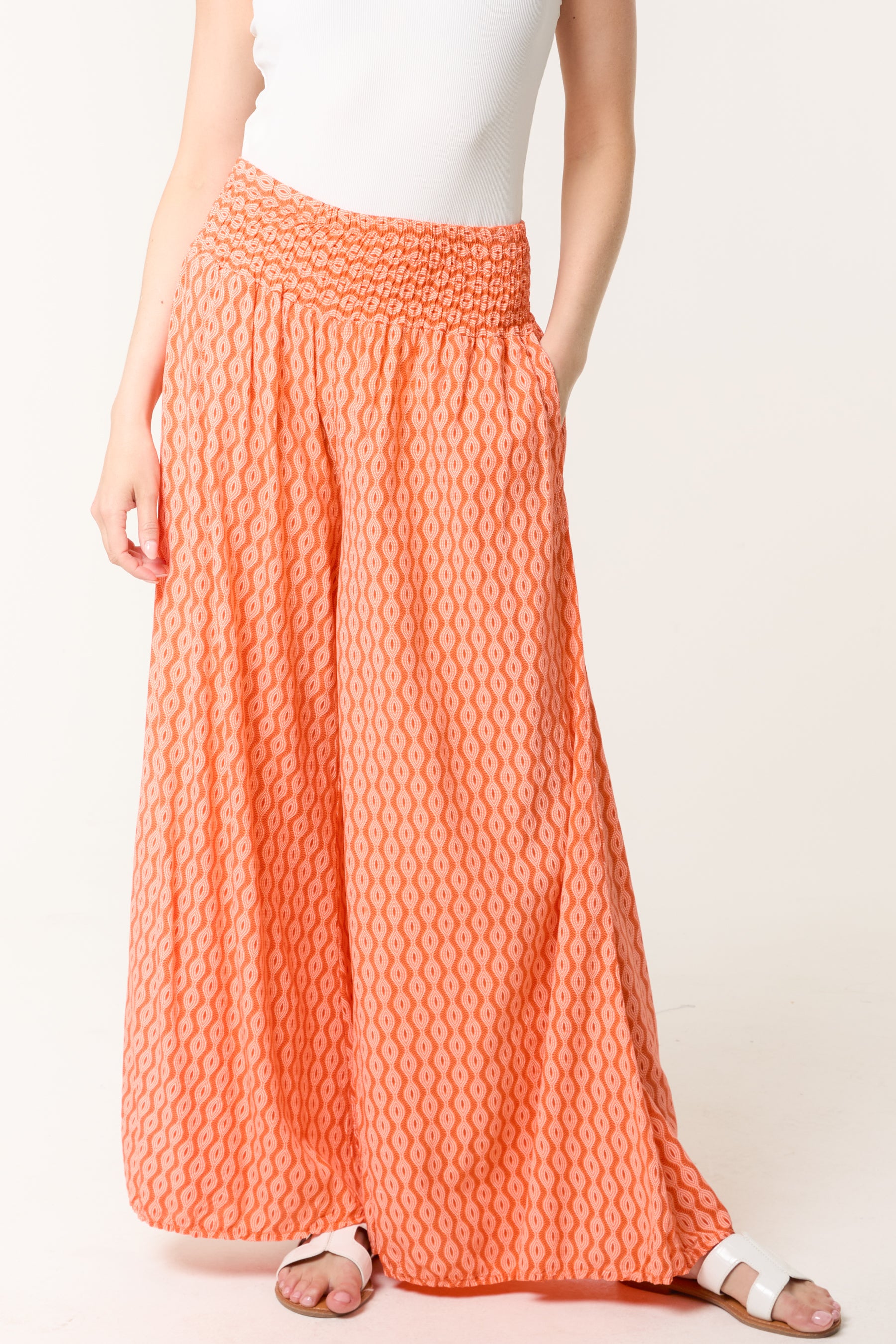 Floral Mandala Wide Leg Culottes