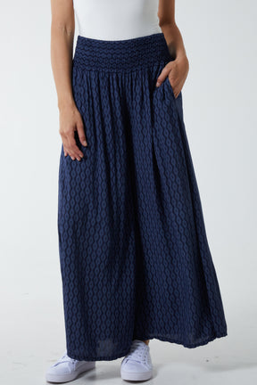 Floral Mandala Wide Leg Culottes