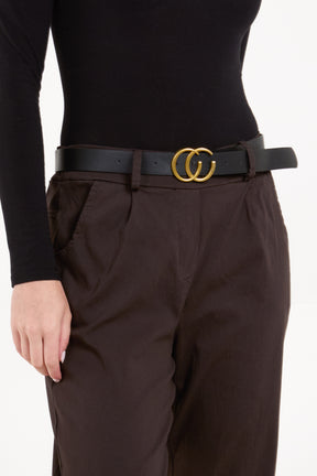 High Waisted Trousers with Belt