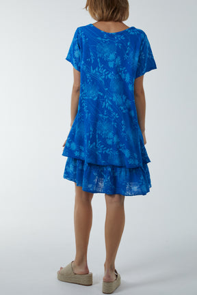 Double Layer V-Neck Dress
