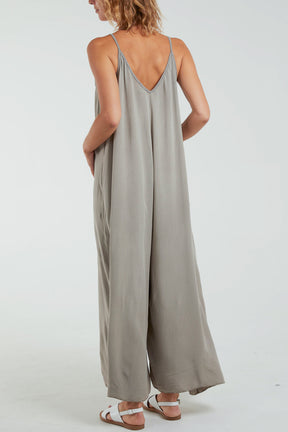 V Neck Cami Jumpsuit